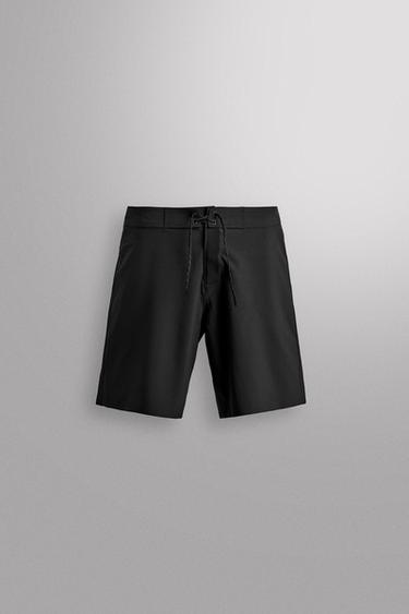 SURF BOARD SHORTS WITH POCKET - Black by Zara