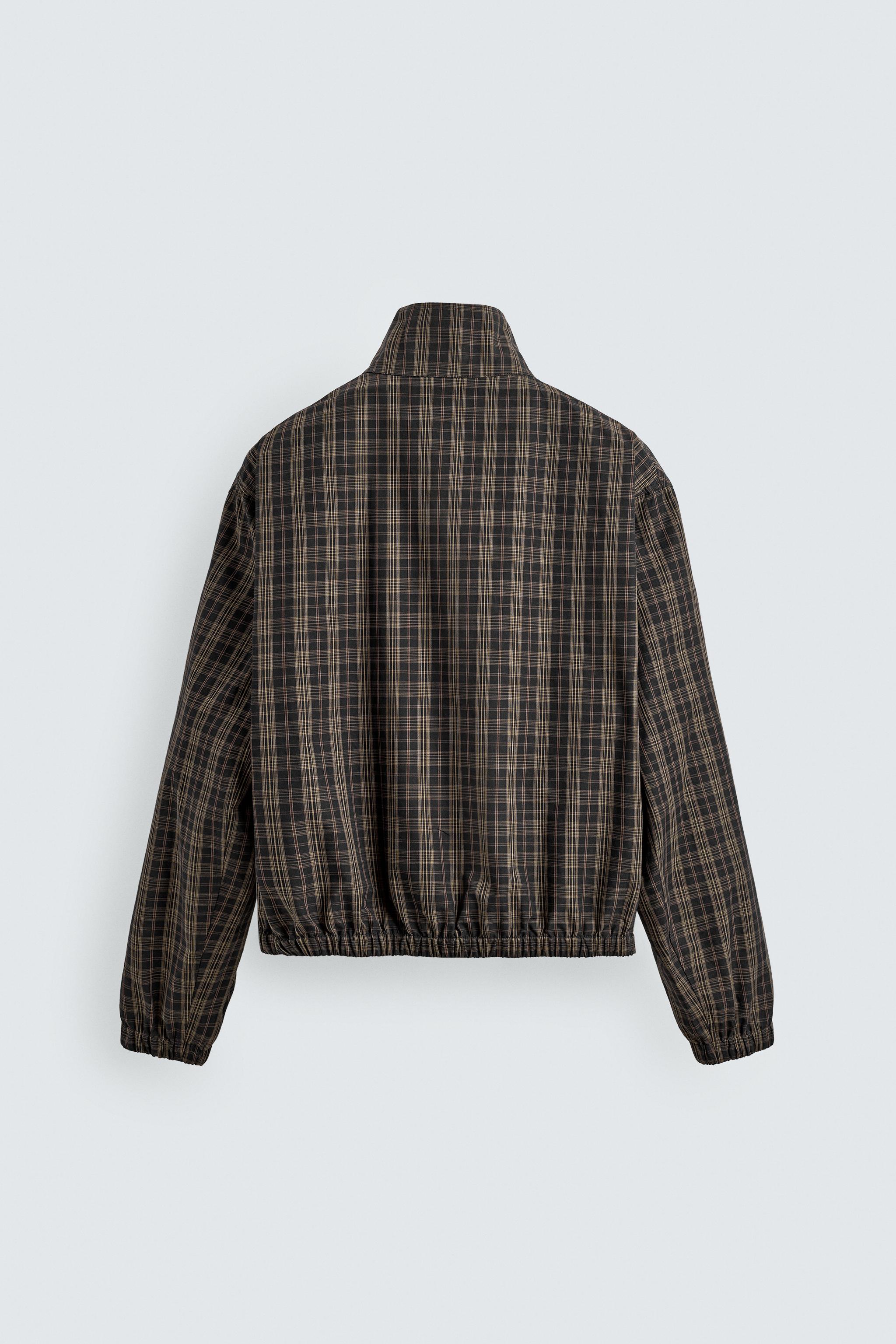 ZARA 今期 チェック柄ジャケット シャギーコート M 05070804093-e2.jpg?ts=