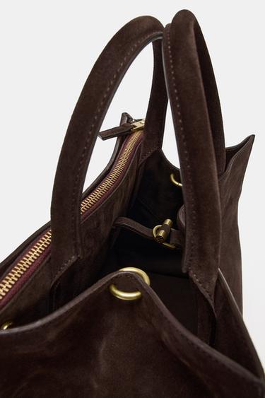 SAC CITY EN CUIR - Rouge de Zara - Image 4