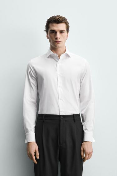 CAMISA SLIM FIT PUNY BOTÓ DE PUNY - Blanc de Zara
