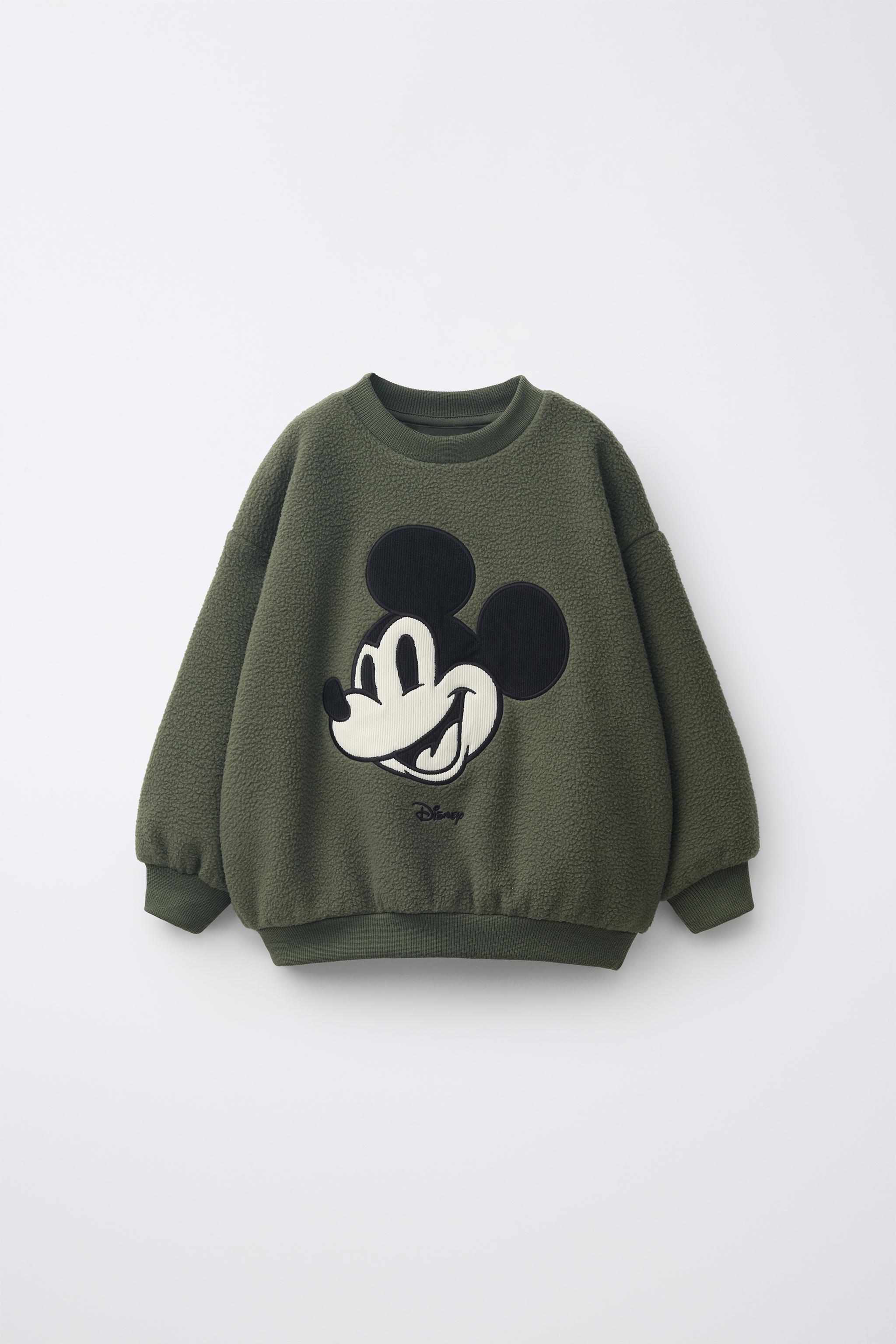 FLEECE MICKEY MOUSE © DISNEY SWEATSHIRT - Khaki | ZARA South Africa