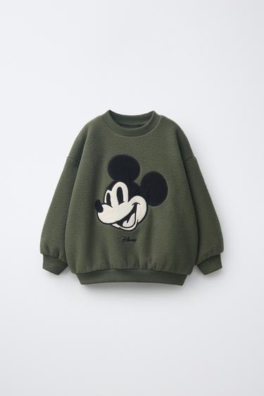 FLEECE MICKEY MOUSE © DISNEY SWEATSHIRT - Khaki by Zara