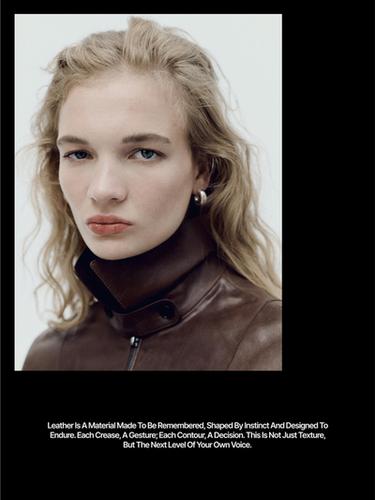Zara Short nappa leather jacket - Brandy