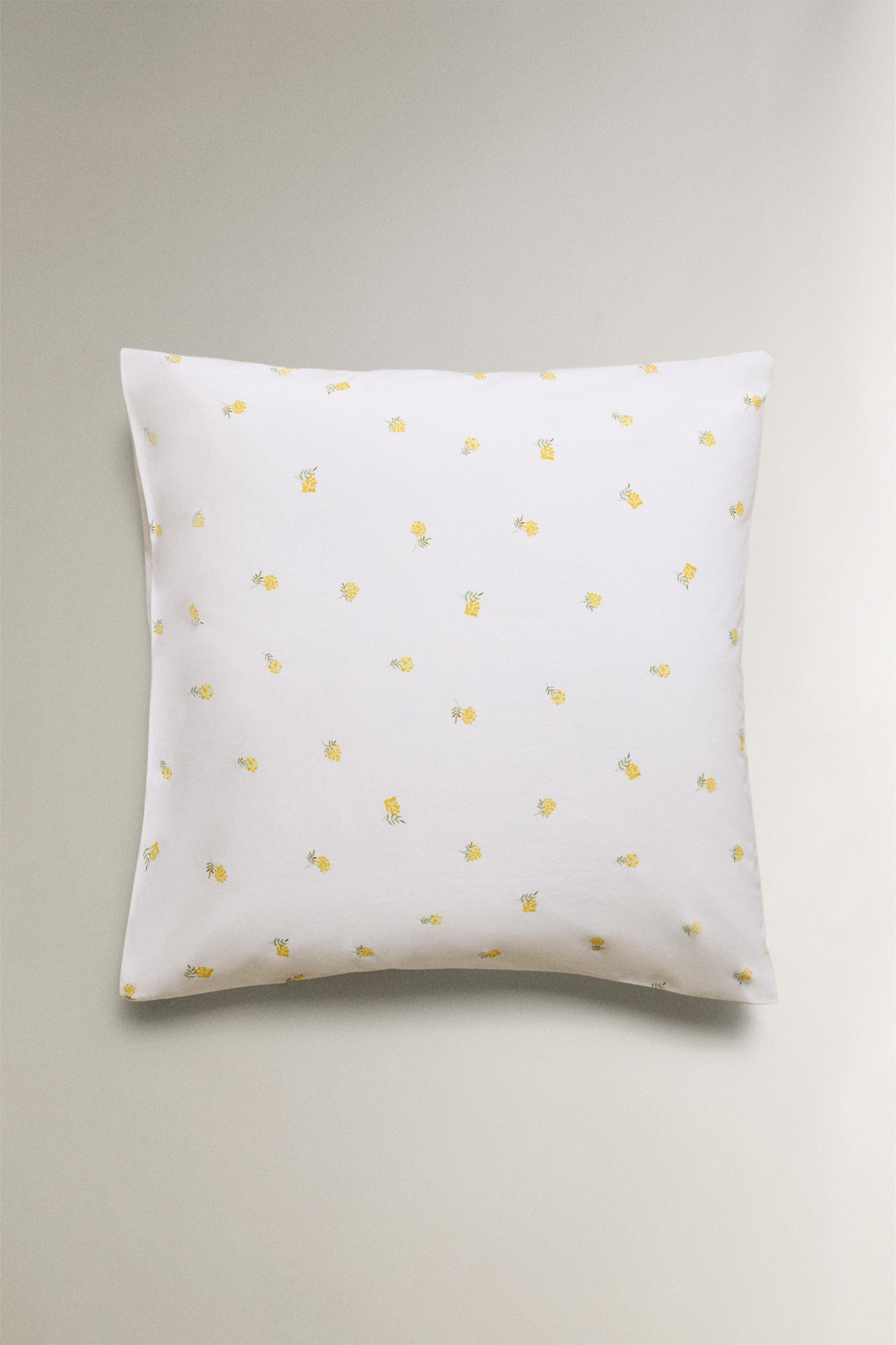 MIMOSA PRINT COTTON PILLOWCASE