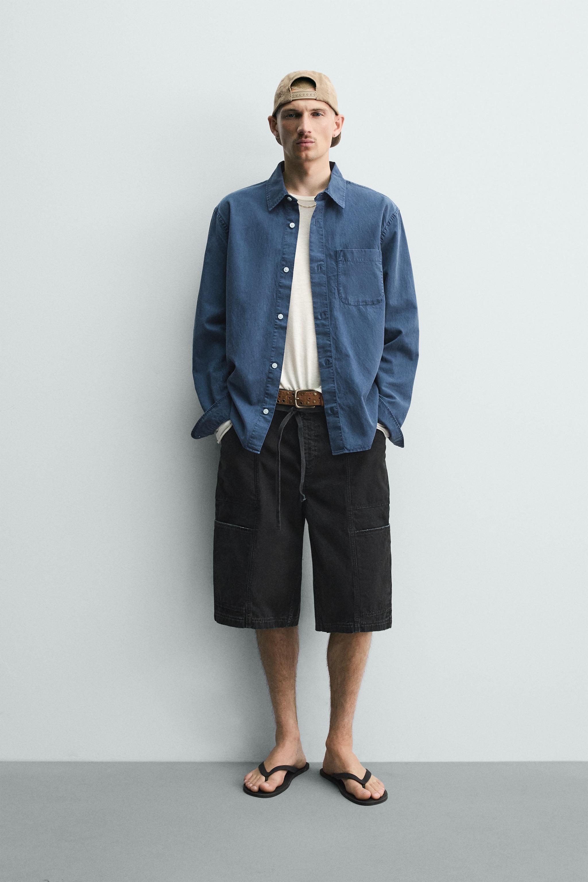 BELTED BAGGY FIT SHORTS