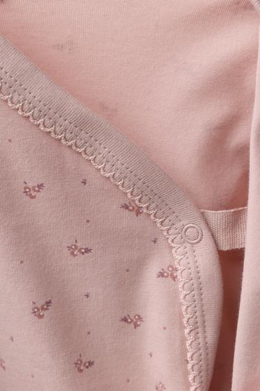 3-PACK OF KIMONO NECK FLORAL BODYSUITS - Pink by Zara - Image 4