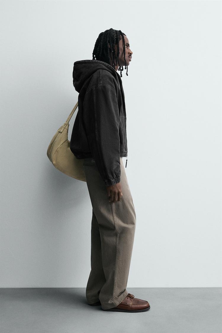 WASHED HOODED JACKET