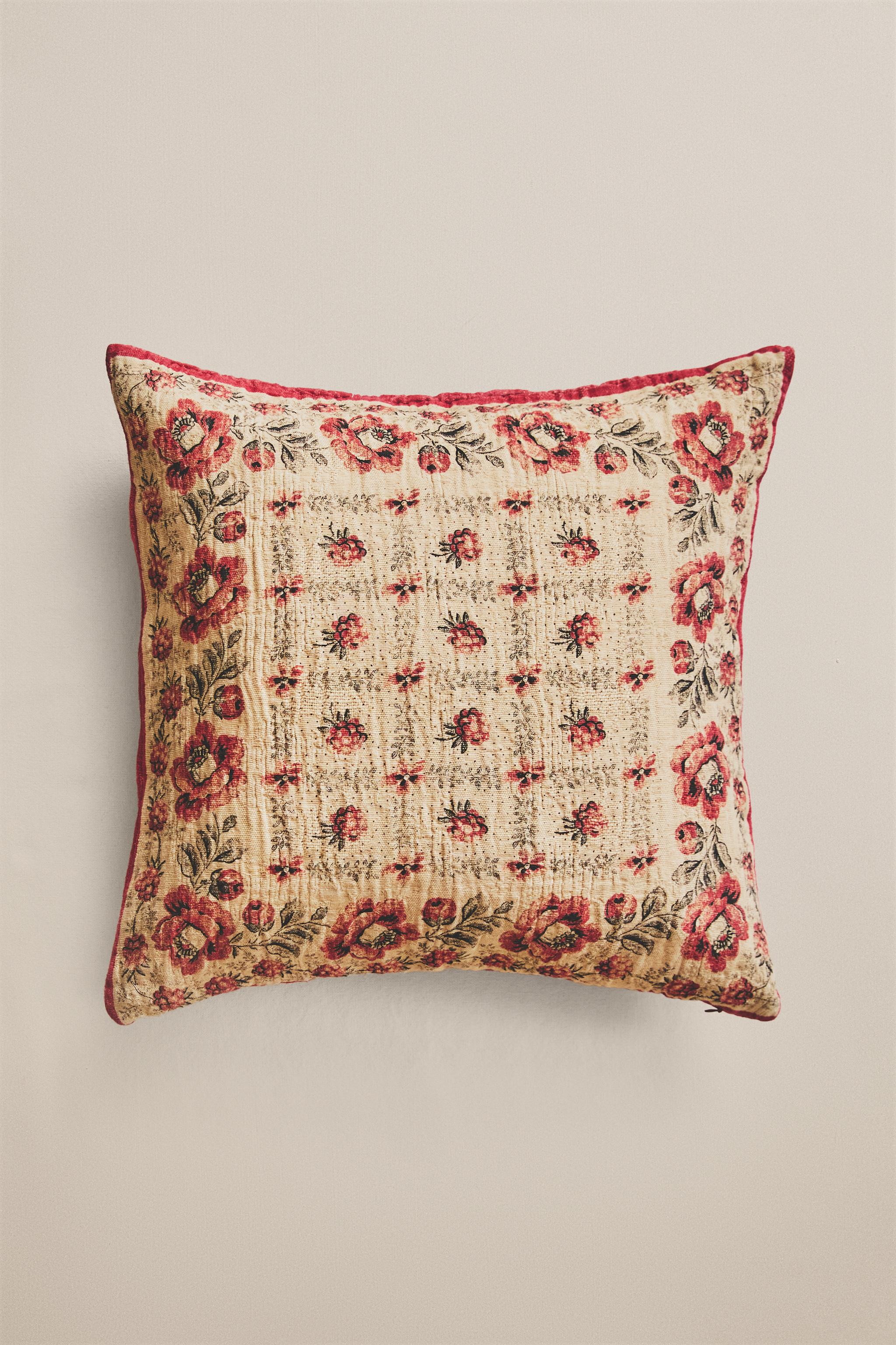 FLORAL THROW PILLOW COVER