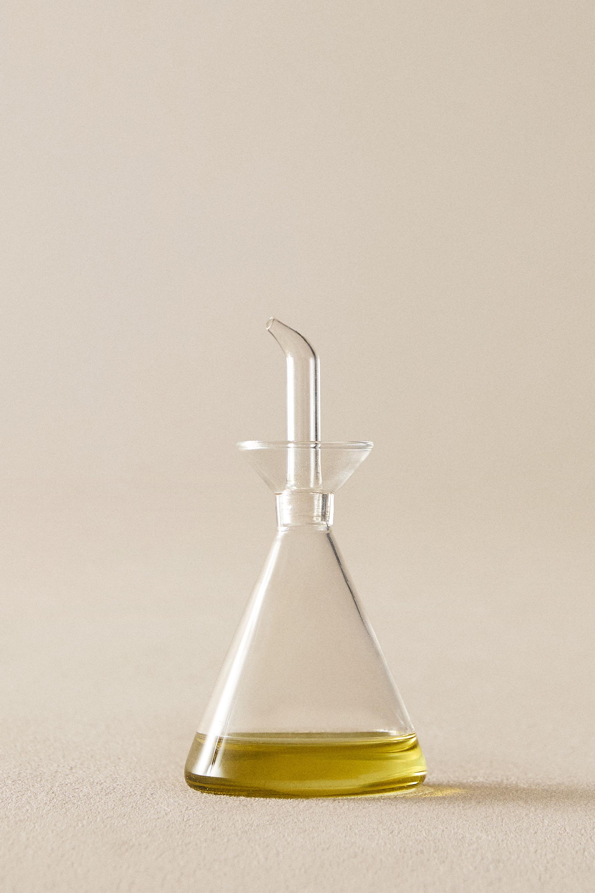 BOROSILICATE GLASS OIL/VINEGAR BOTTLE — Transparent