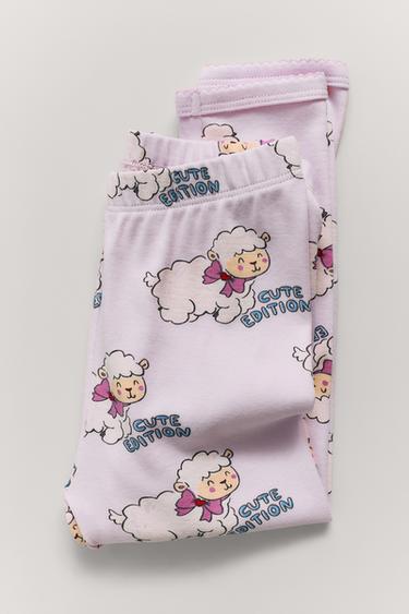 2-6 YEARS/ LAMB PRINT PYJAMAS - Pink by Zara