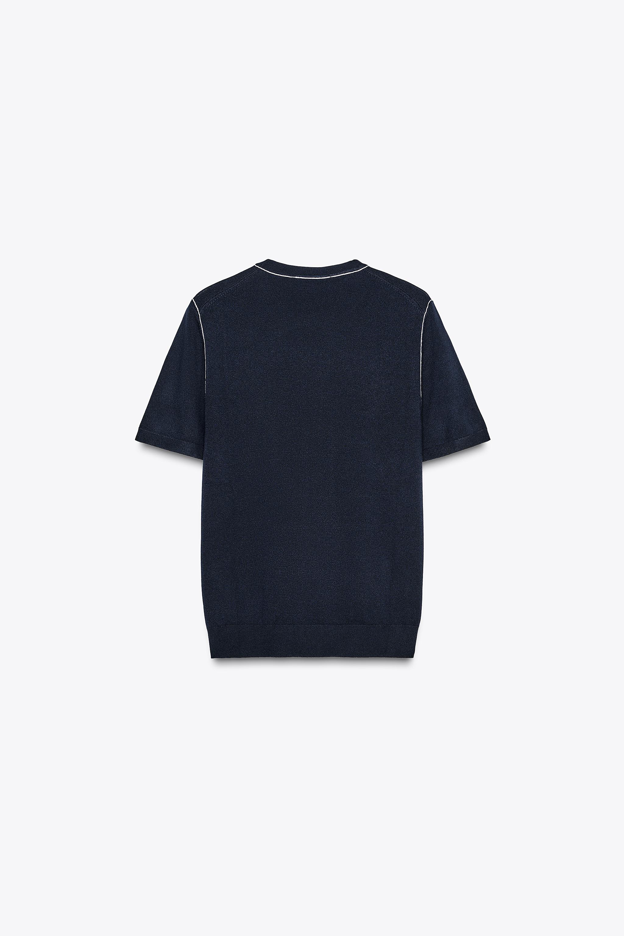 【ZARA】ベーシックニット ショートスリーブトップス 送料無料 店舗 ベーシック プレーンニット ショートスリーブ