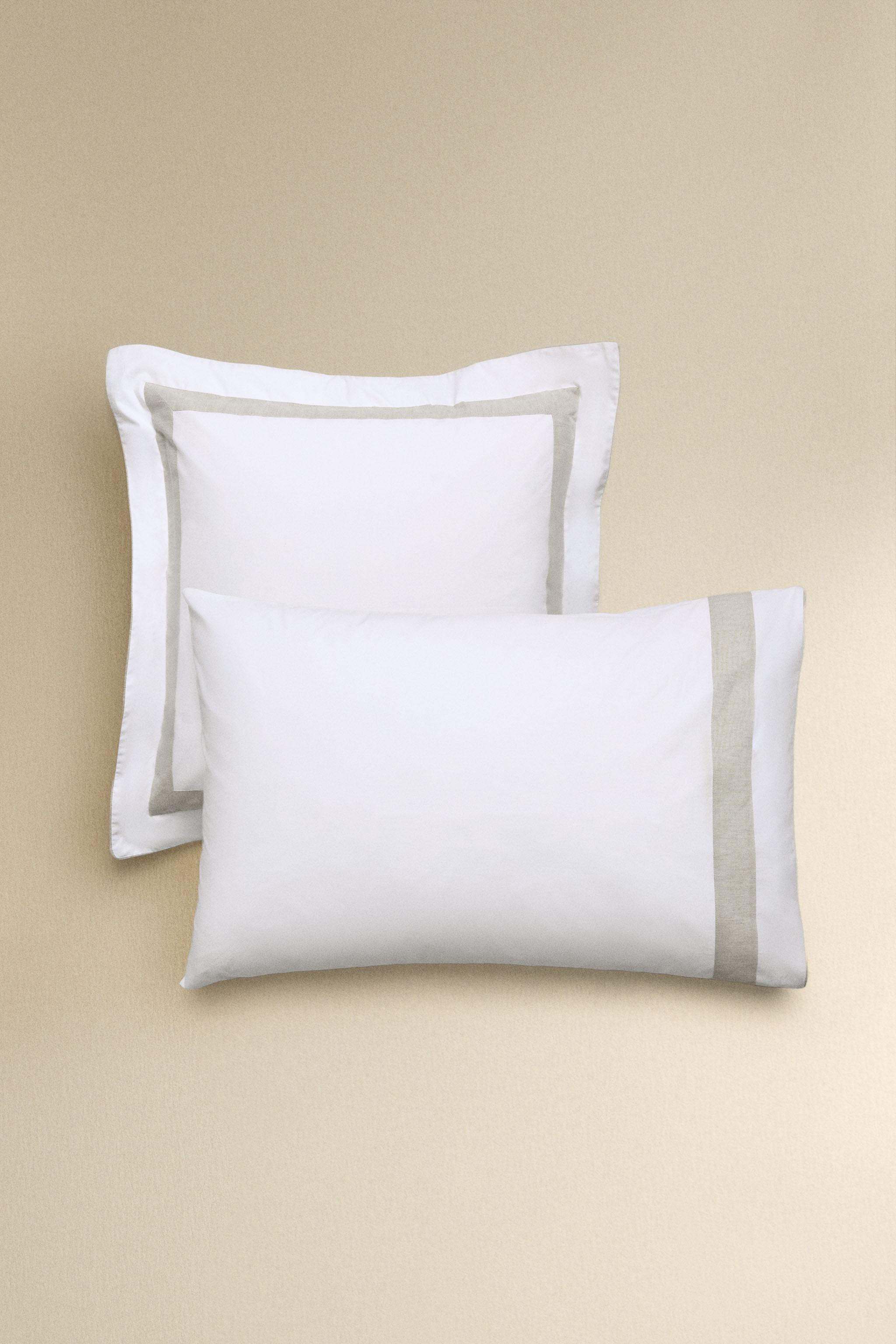 COTTON PILLOWCASE WITH BORDER