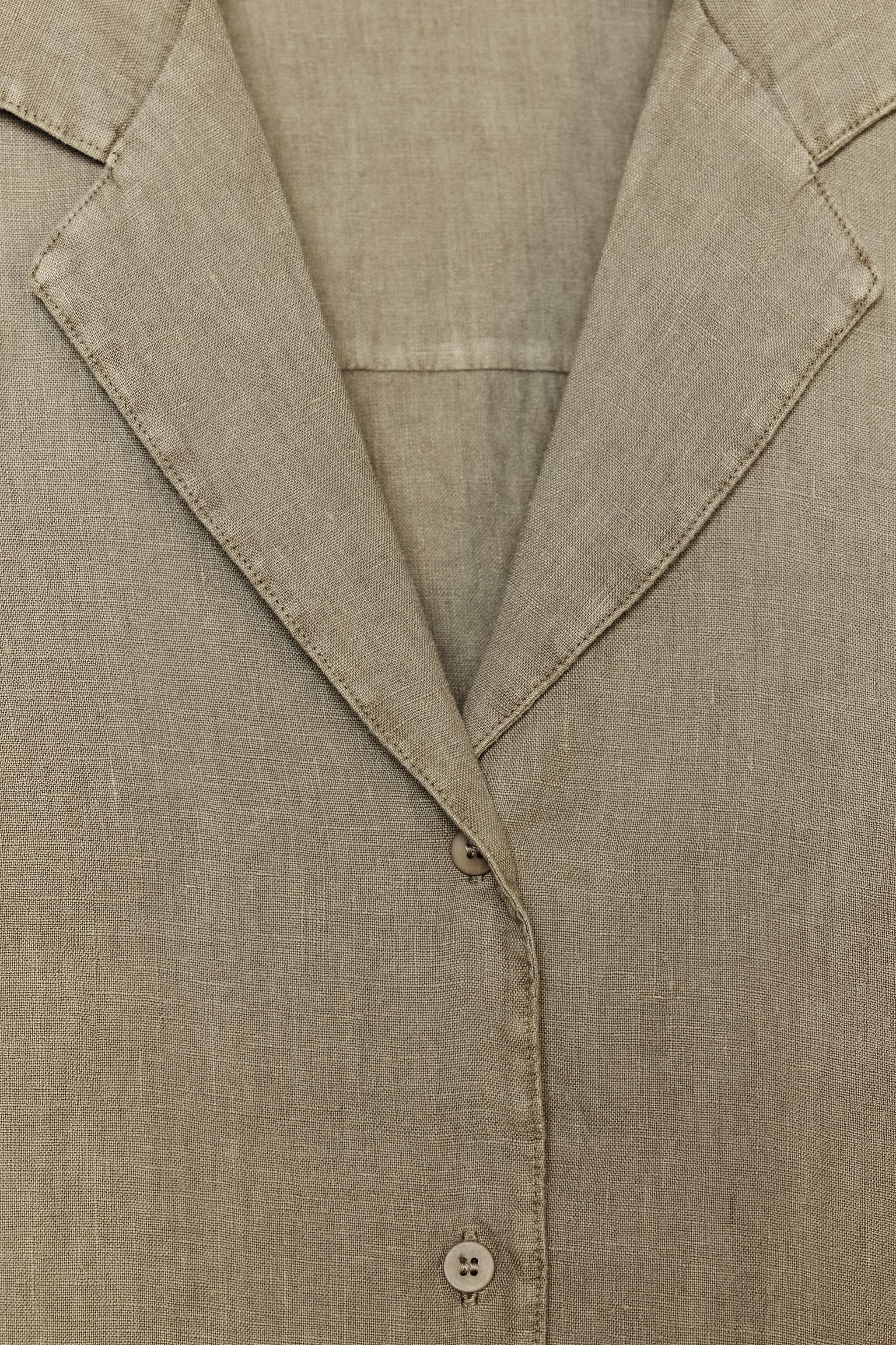 ZW COLLECTION 100% LINEN SHIRT