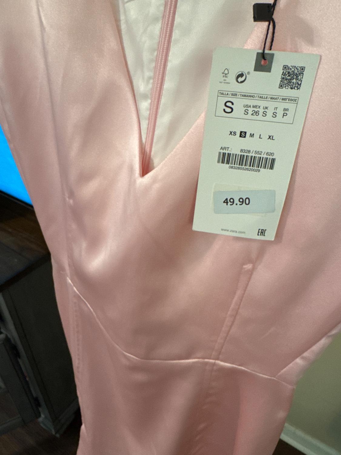 SATIN EFFECT MINI DRESS - Image 3