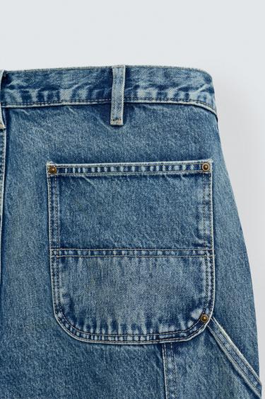 JEAN CARPENTER EFFET DÉLAVÉ - Bleu de Zara - Image 9