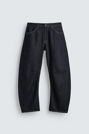 JEANS RELAXED BARREL FIT - Índigo de Zara - Imagen 0