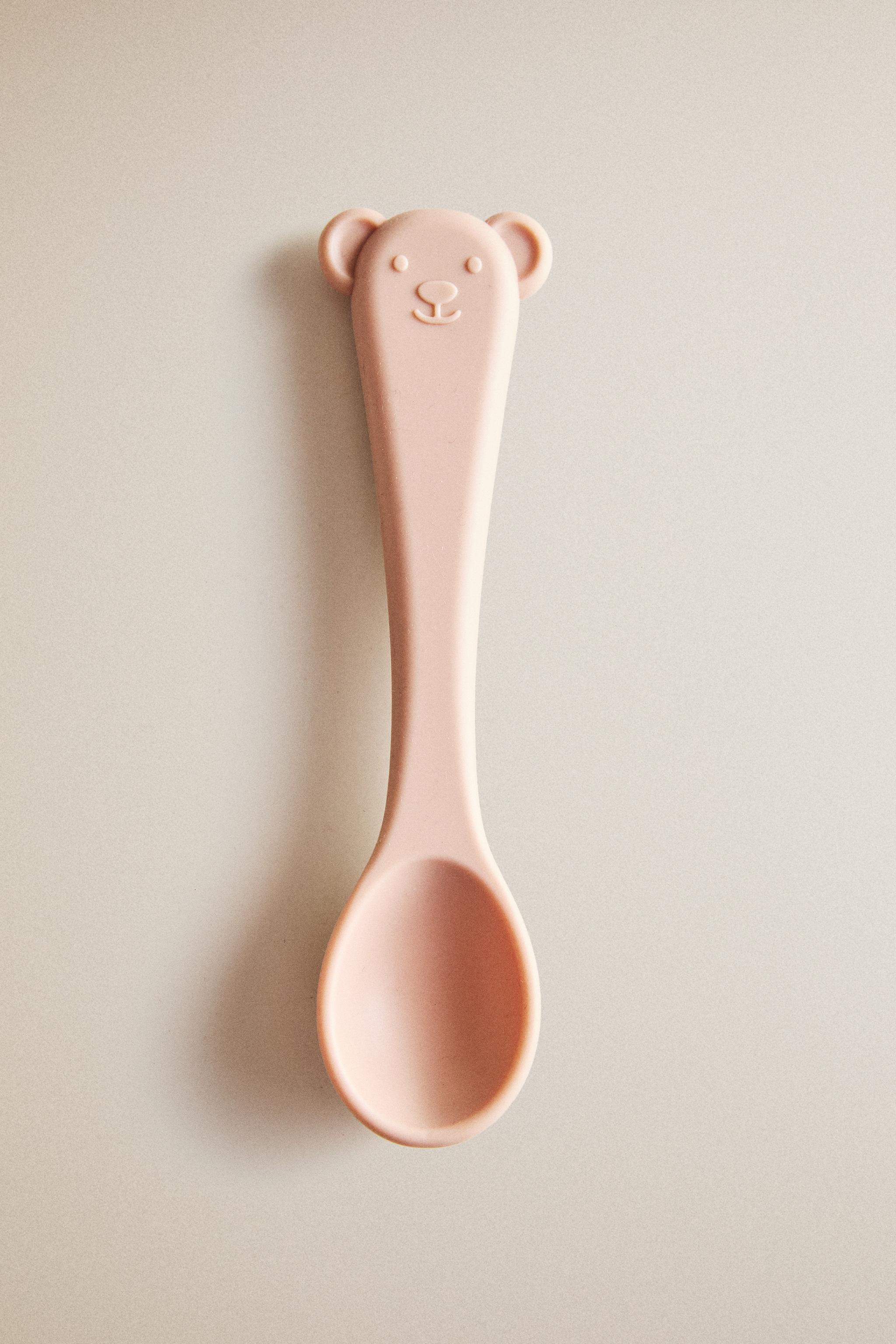 KIDS' SILICONE SPOON — Pink