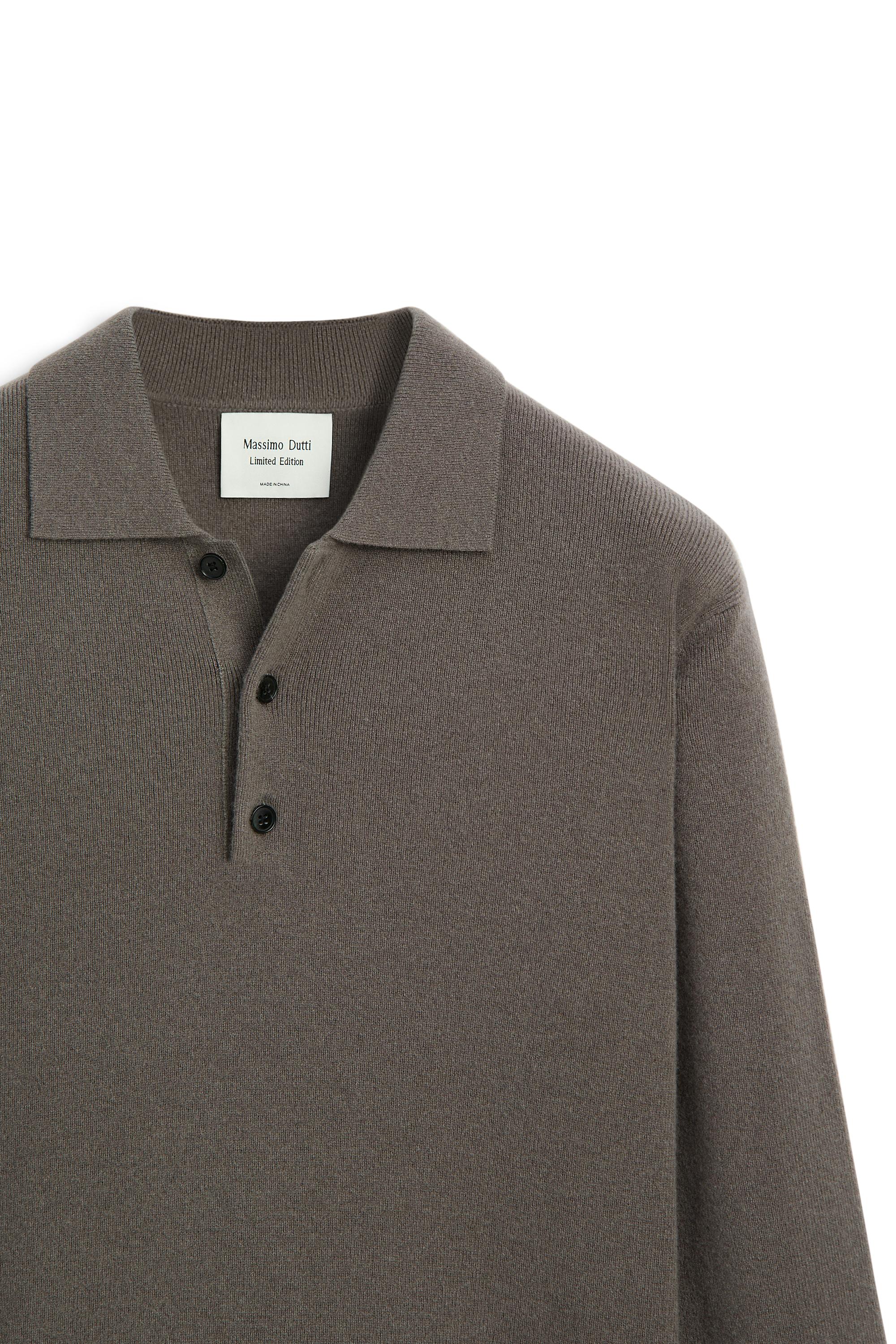 100% wool knit polo sweater - LIMITED EDITION