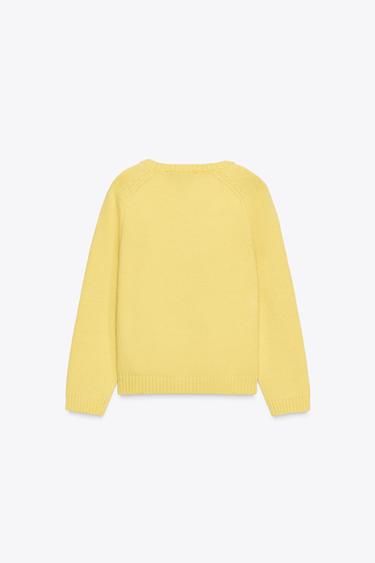 BASIC KNIT SWEATER - Yellow by Zara - Image 9