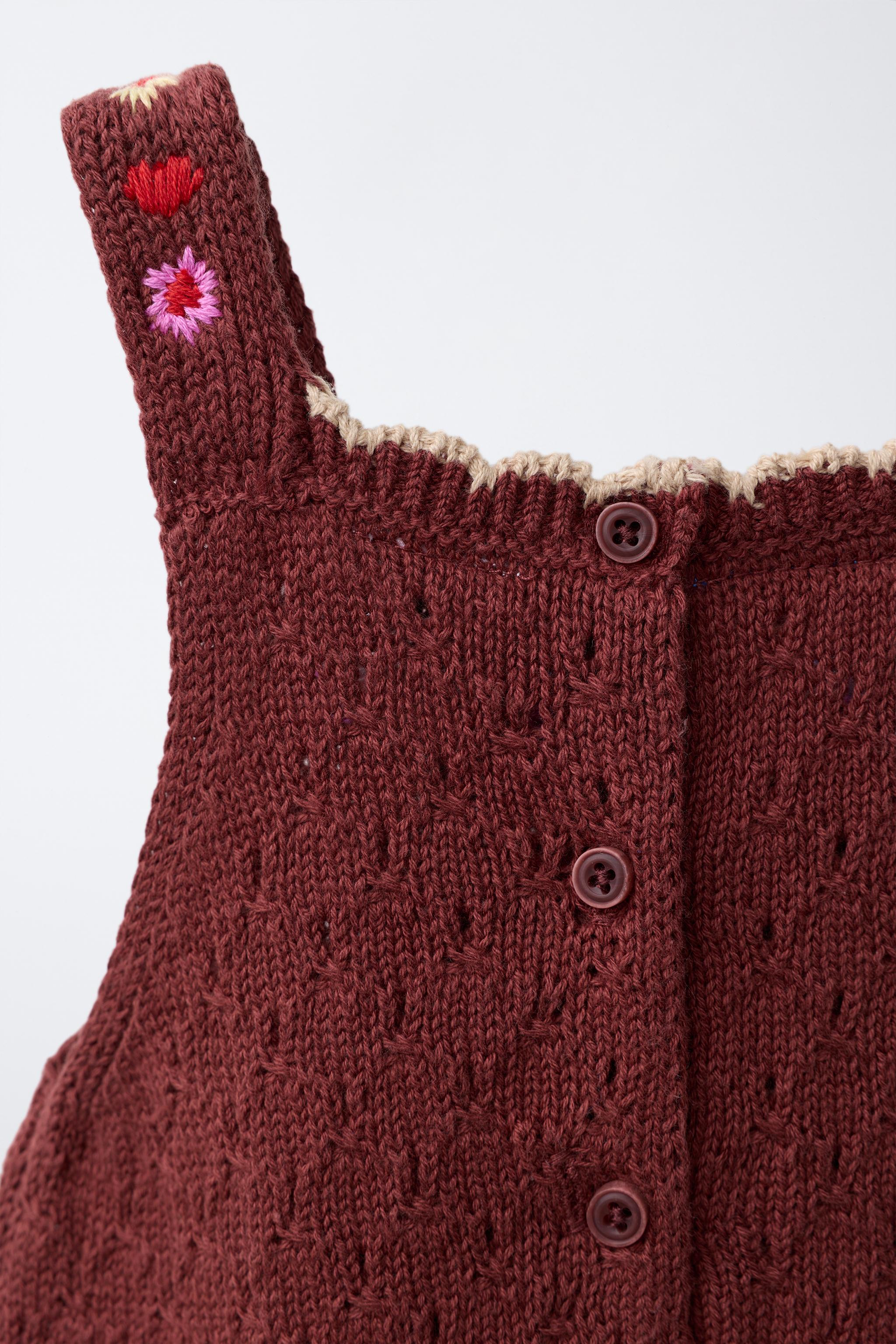 SISSEL EDELBO X ZARA KIDS EMBROIDERED KNIT ROMPER