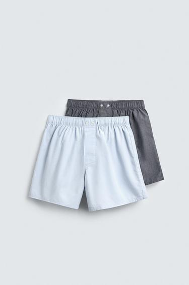 COMBINED POPLIN BOXERS 2-PACK - various by Zara - Image 0