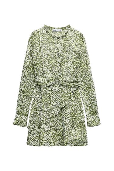 SHORT PRINTED DRESS