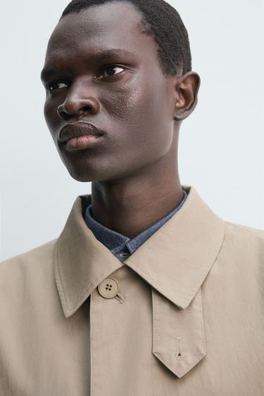 WATER-REPELLENT TRENCH COAT - Light beige by Zara - Image 5