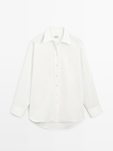 Zara Long loose-fitting shirt - LIMITED - White