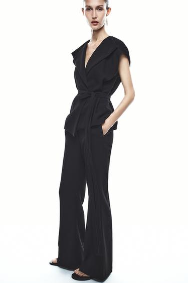 CALÇA FLARE ZW COLLECTION - Preto da Zara