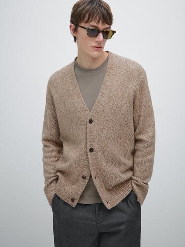 Zara Wool blend knit cardigan - Beige