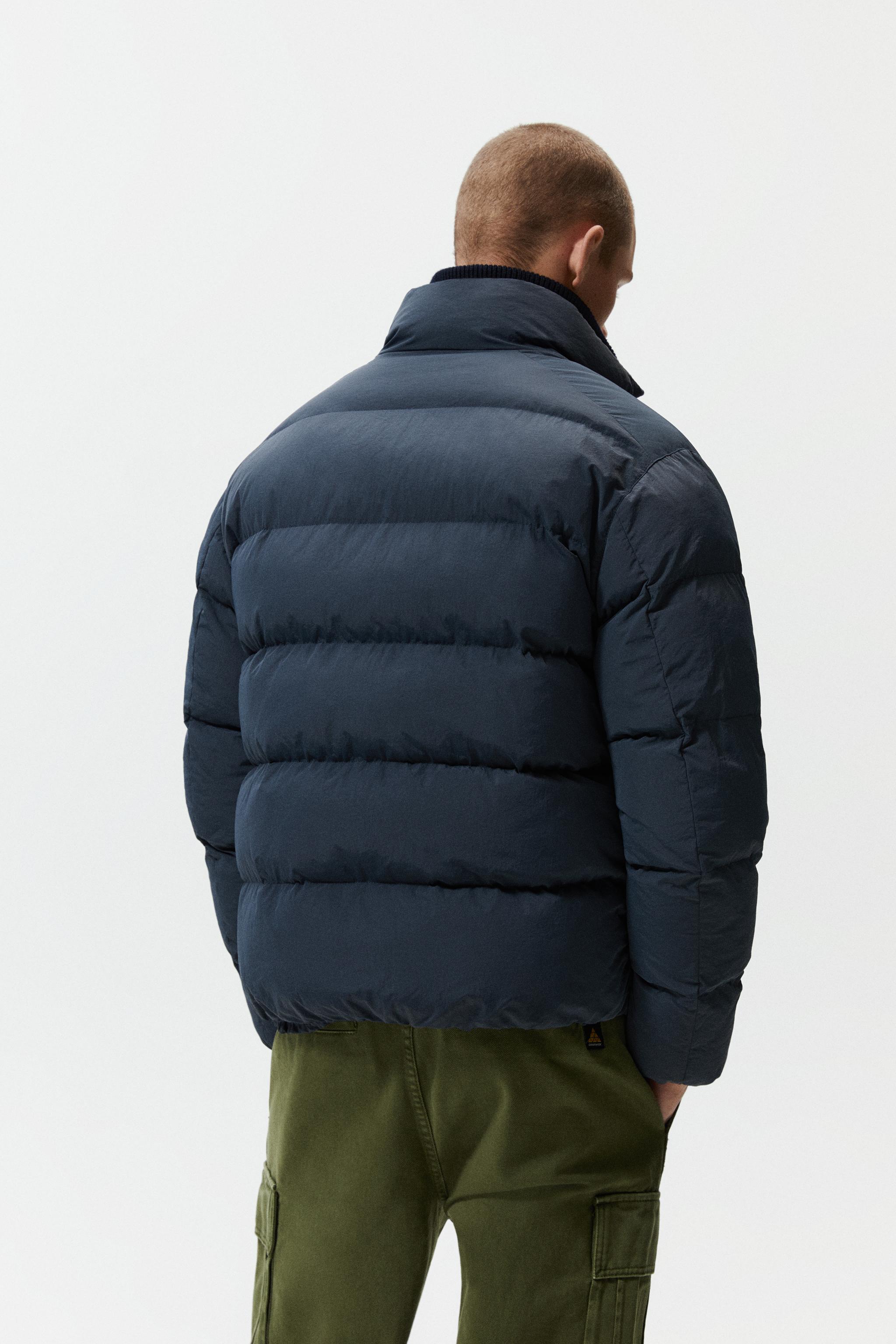 BASIC PUFFER JACKET - Blue | ZARA United States