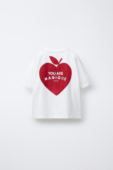 T-SHIRT CŒUR HÔTEL MAGIQUE © X ZARA - Blanc cassé de Zara - Image 1