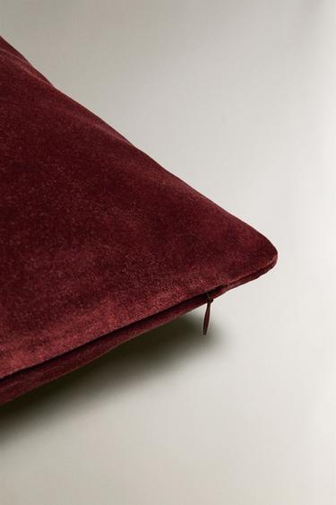 VELVET CUSHION COVER - Terracotta by Zara - Image 3