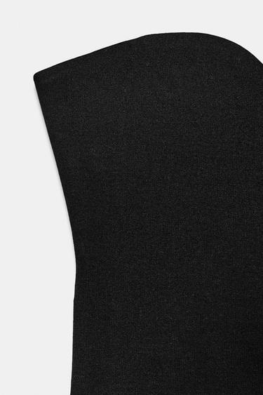 TOP DÉCOLLETÉ EN CŒUR - Noir de Zara - Image 6
