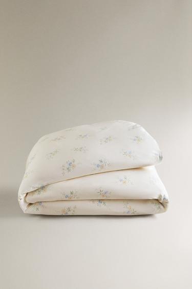 COUETTE SATIN BOUQUETS DE FLEURS - Jaune de Zara - Image 4