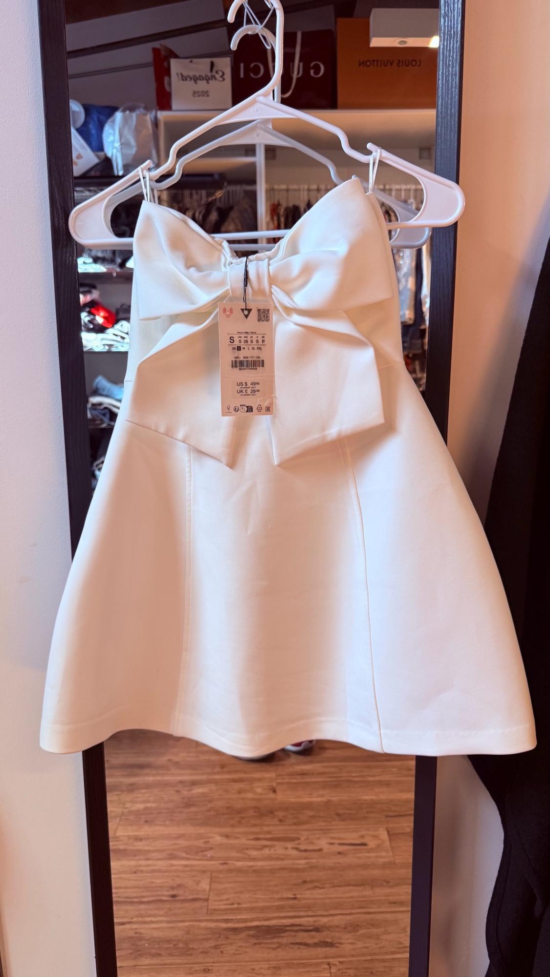 STRAPLESS BOW DRESS - Image 2