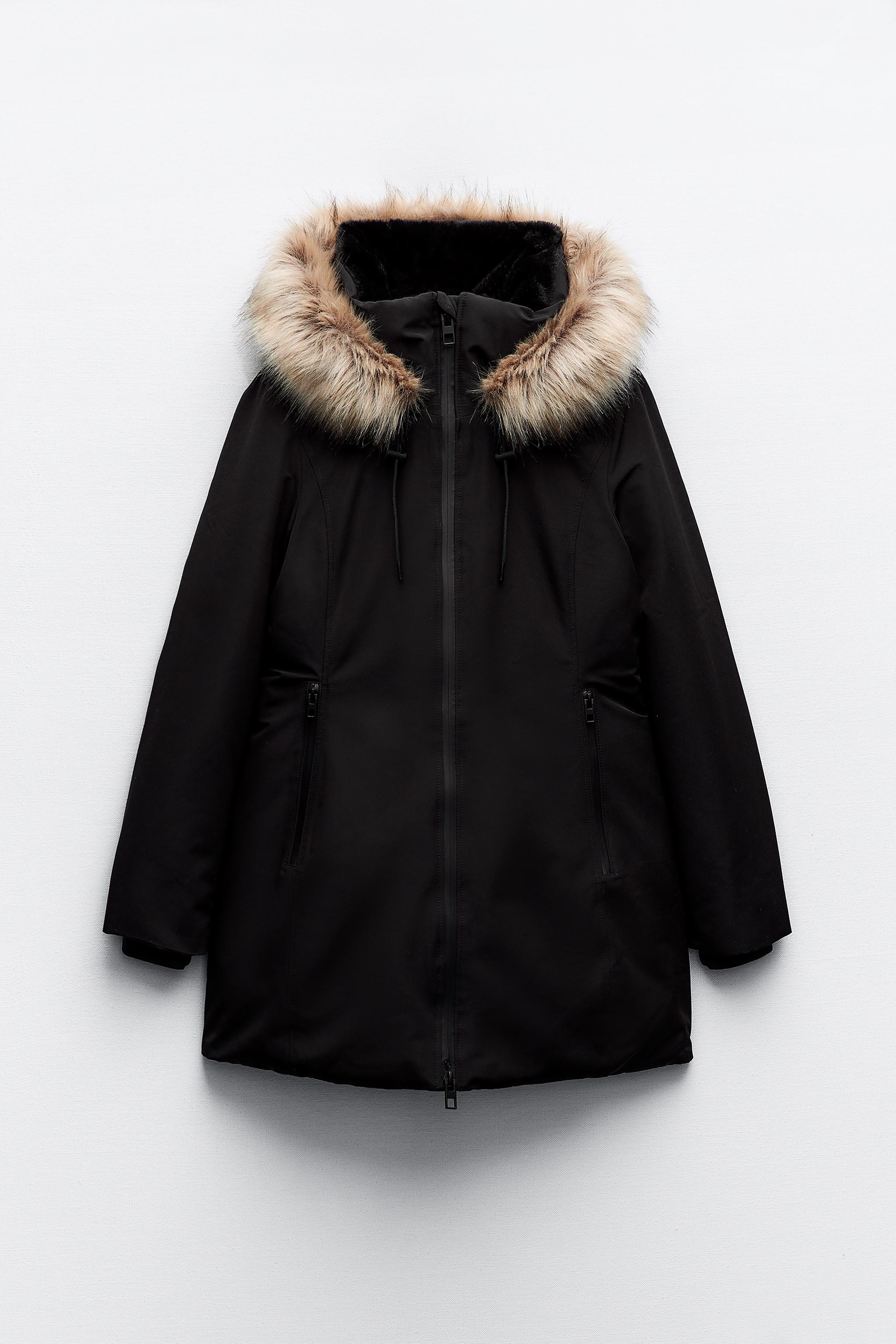 Water resistant shop quilted parka zara