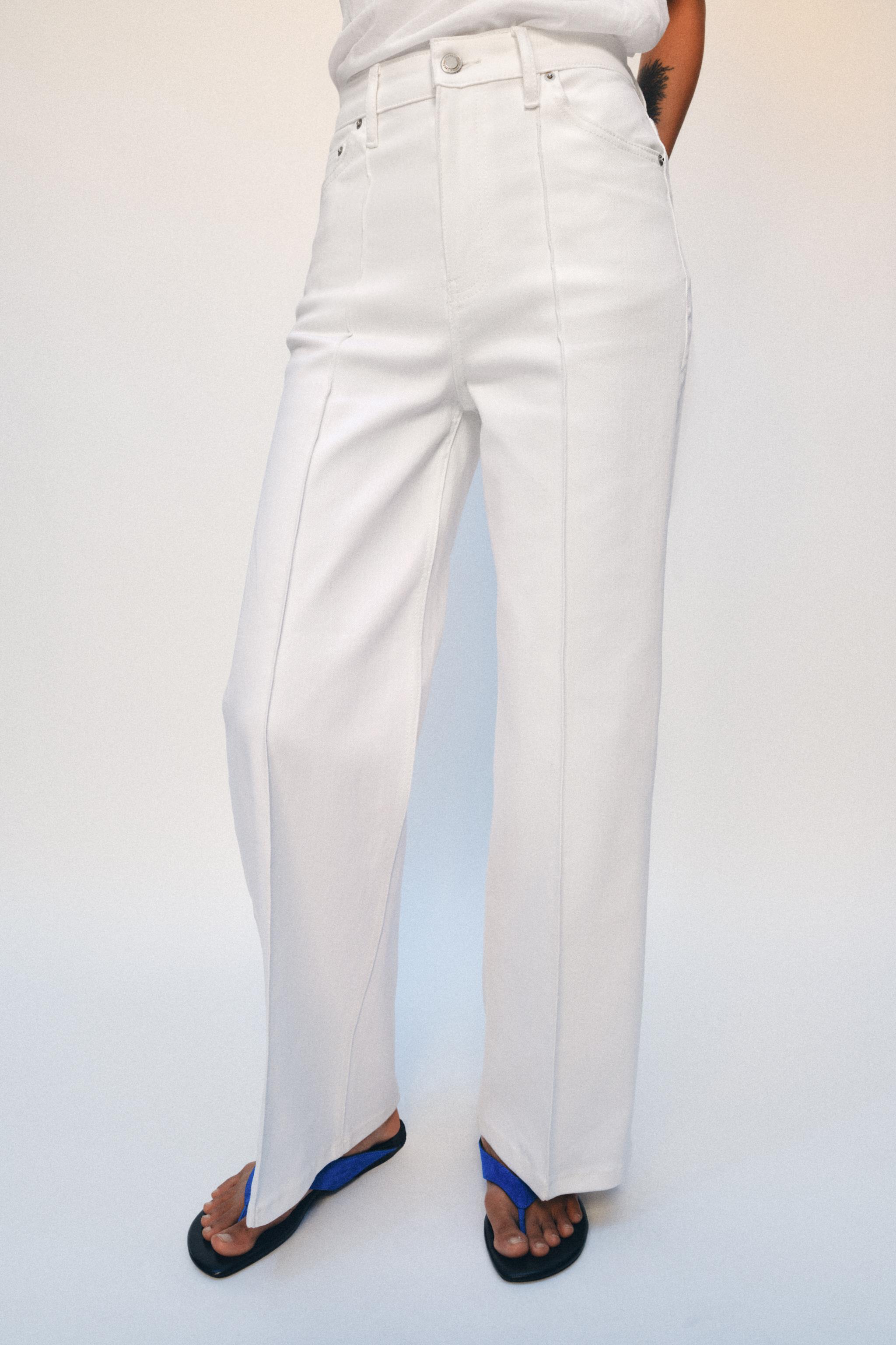 ZW COLLECTION WIDE LEG HIGH-RISE JEANS