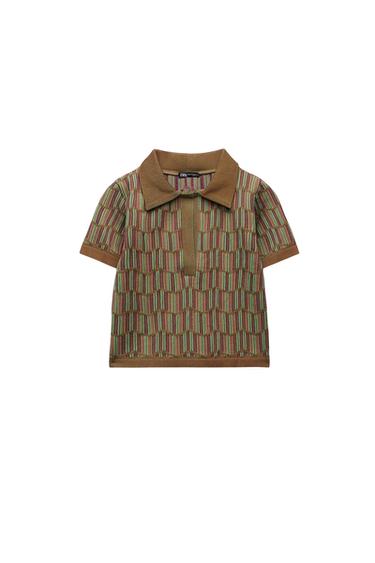 SEAMLESS JACQUARD POLO SHIRT
