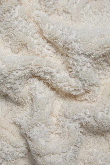 FLORAL JACQUARD BATH MAT - Ivory by Zara - Image 2