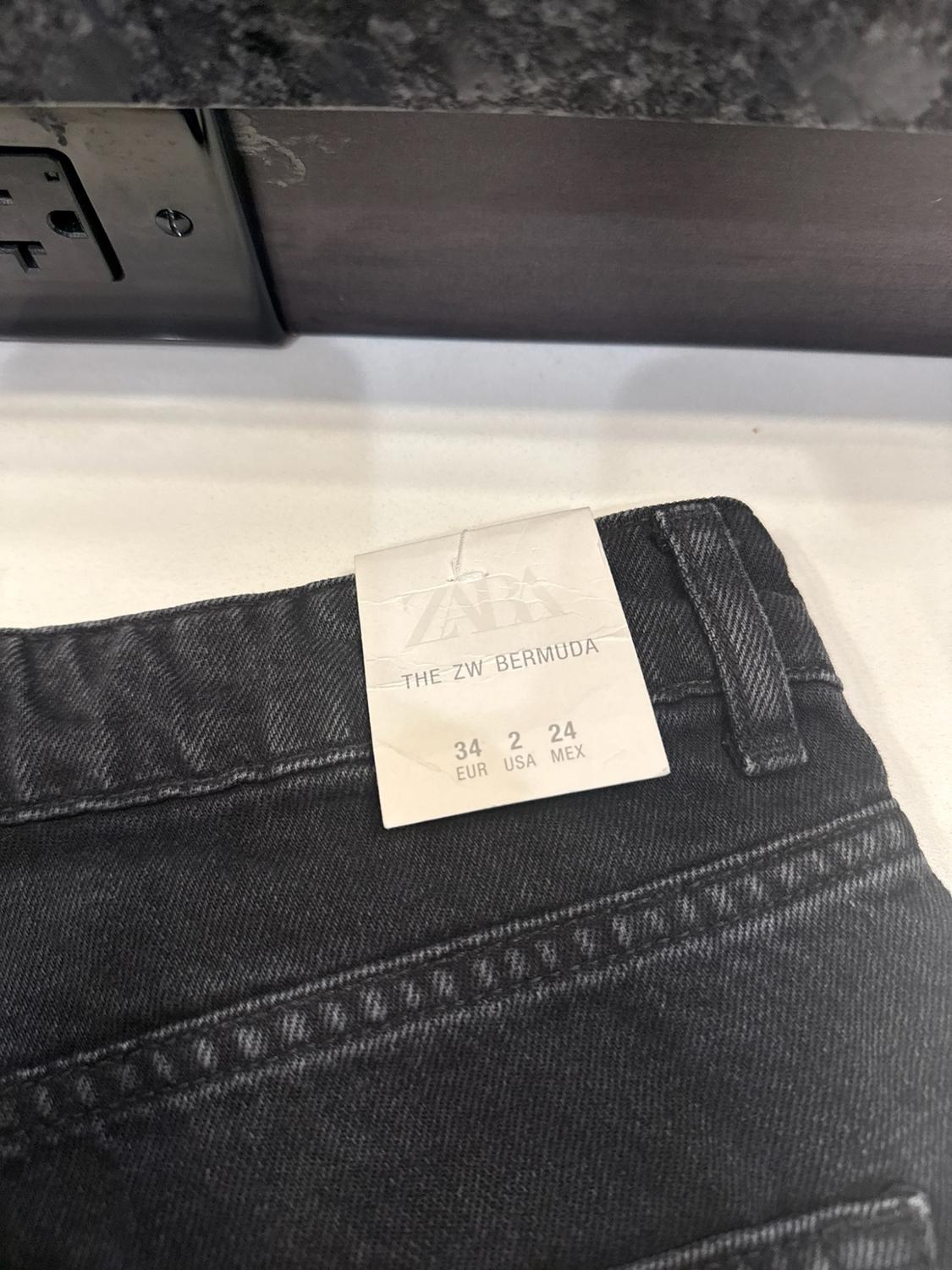 ZW COLLECTION MID-RISE DENIM SHORTS - Image 2