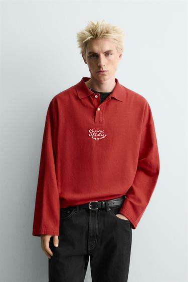 CAMISA POLO ESTAMPADO LLAVEROS - Rojo de Zara