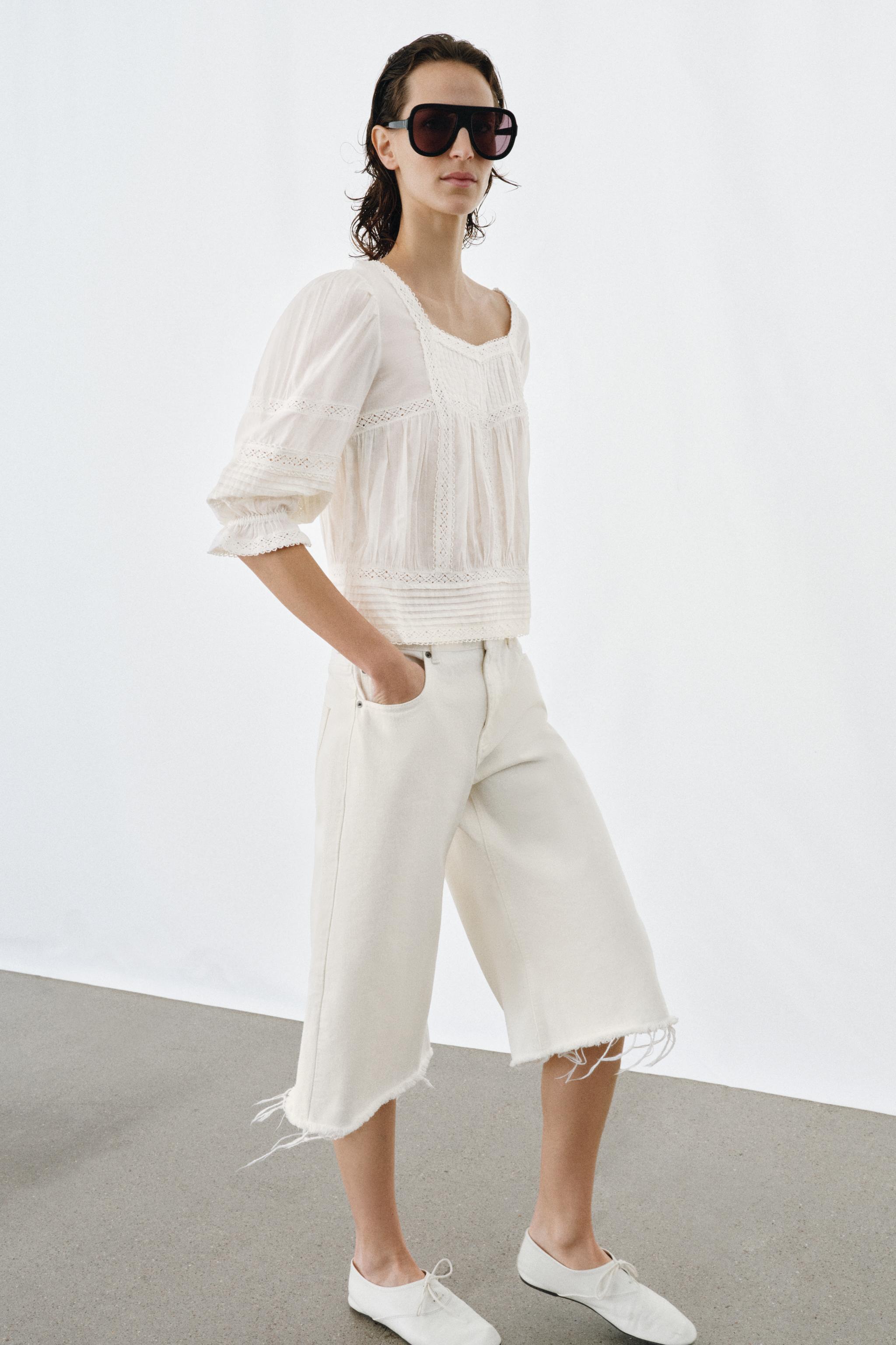 ZW COLLECTION ロマンティックブラウス - エクリュ | ZARA Japan / 日本