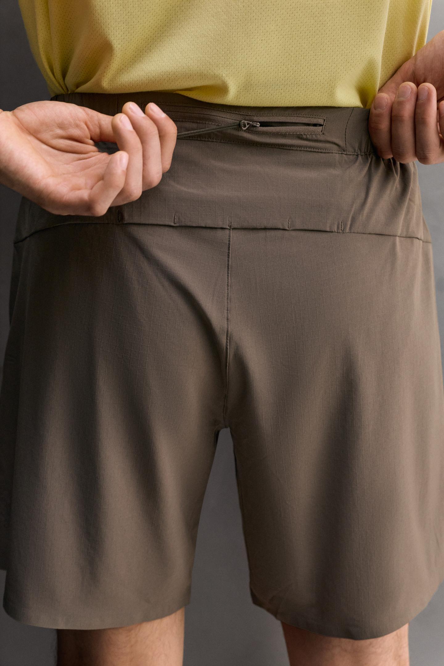 Мужские шорты Zara 9" Training, цвет: Тёмный коричневый — фото 5