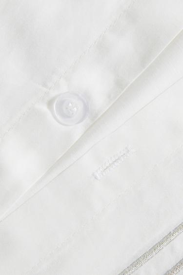 HOUSSE DE COUETTE DOUBLE FESTON - Vert clair de Zara - Image 3