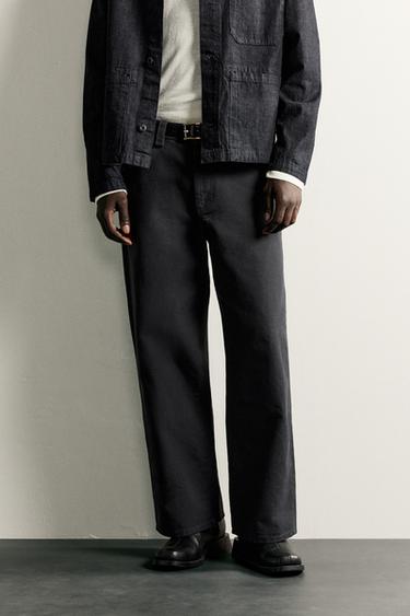 Zara RELAXED FIT JEANS - Black