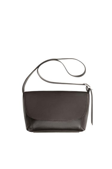 BANDOLERA PIEL - Marrón de Zara