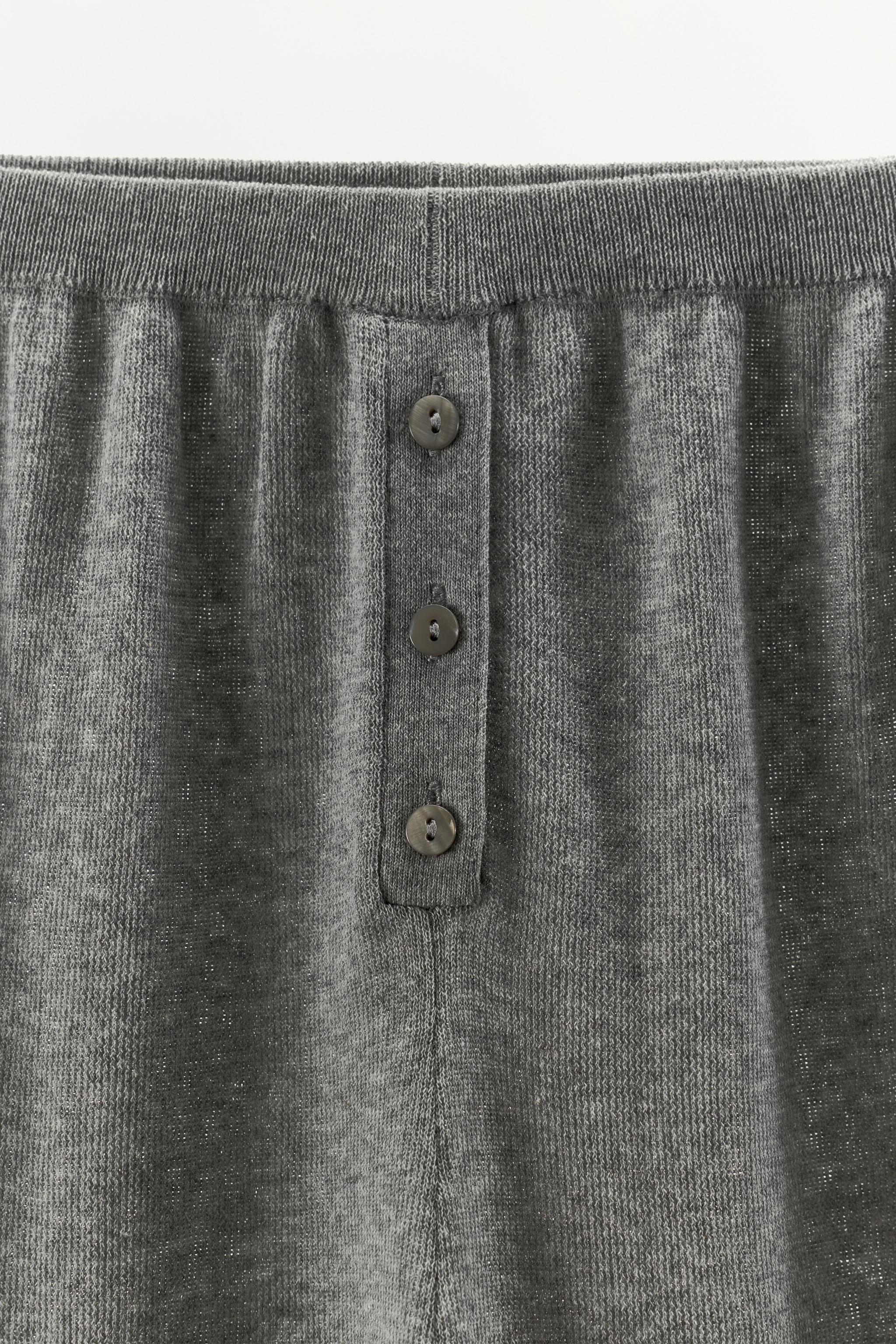 COTTON BLEND KNIT BLOOMER PANTS