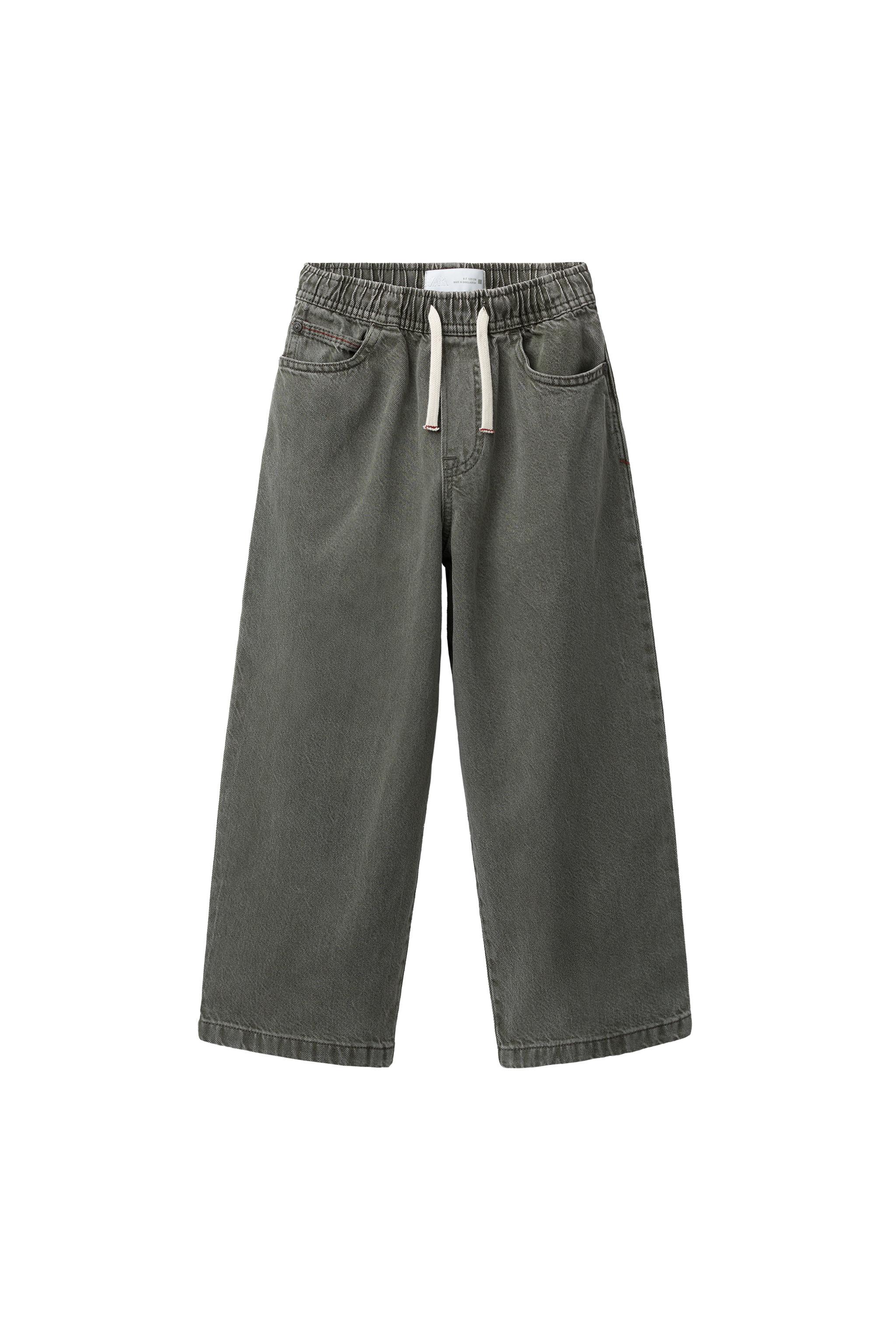 ツイルバギーパンツ - グリーン | ZARA Japan / 日本