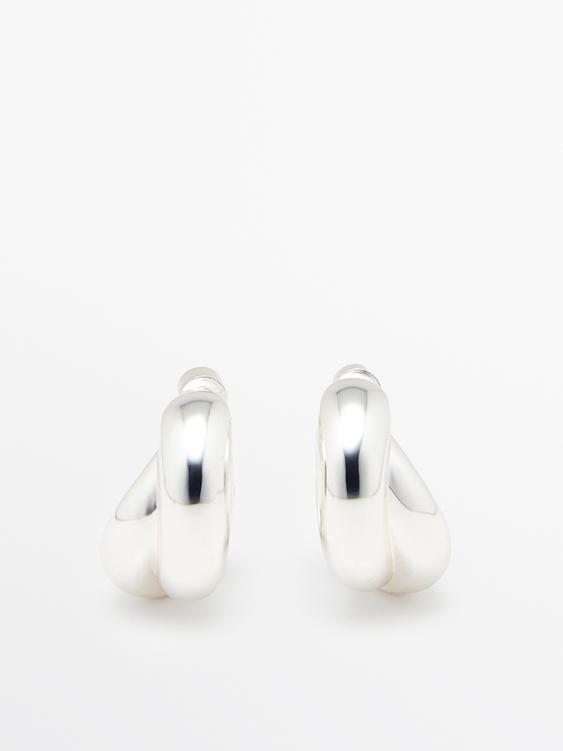 Wraparound hoop earrings from Zara - $70